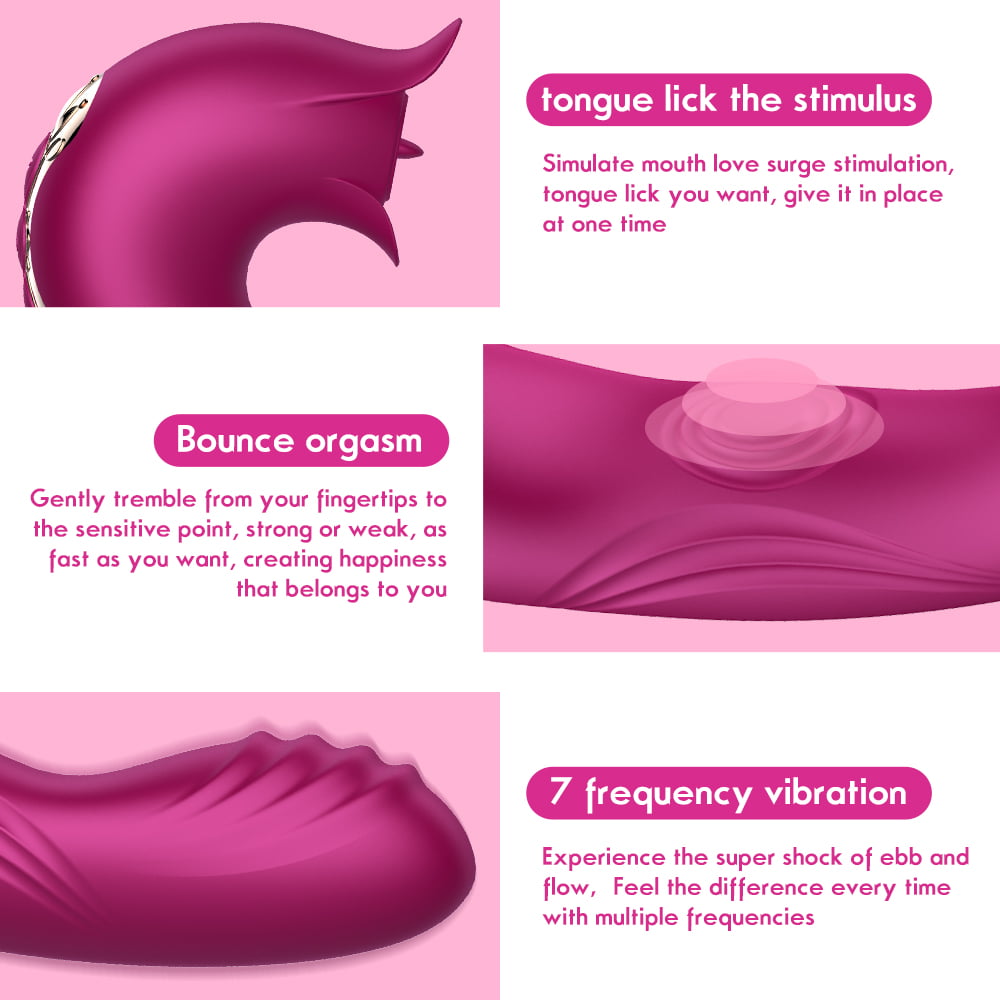 3 IN 1 Zungenleckvibrator für Frauen, Klitorisstimulation, Sexspielzeug 