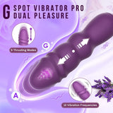 2-in-1-Stoßvibrator mit 9 Stößen und 10 Vibrationen 