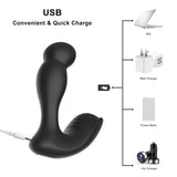 Analplug 3-in-1-Prostata-Massagegerät mit 5 Wackel- und 10 Vibrationsmodi 