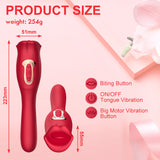 Rose Kiss G-Punkt-Vibrator zum Beißen und Lecken 