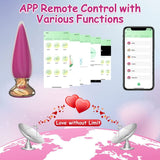 App & Remote Control Vibrator Anal Vibrators Butt Plug Anal Sex Toy for Man & Woman