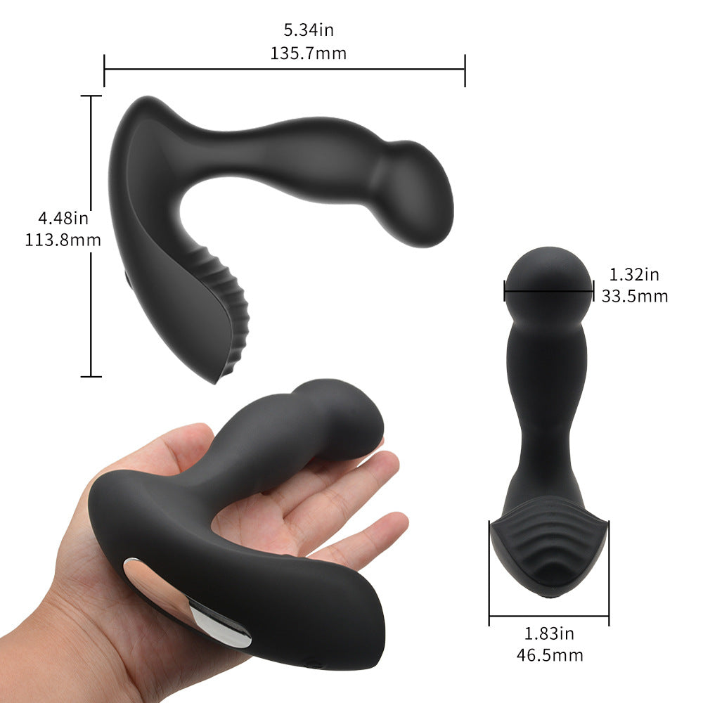 Analplug 3-in-1-Prostata-Massagegerät mit 5 Wackel- und 10 Vibrationsmodi 