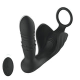 Samurai APP Control 9 Stoß-Analvibrator-Prostata-Massagegerät mit Penisring 