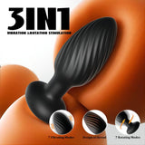 Butt Plug with 7 Rotating and Vibrating Modes Anal Vibrator Remote Control Anal Plug Sex Toy for Man & Woman