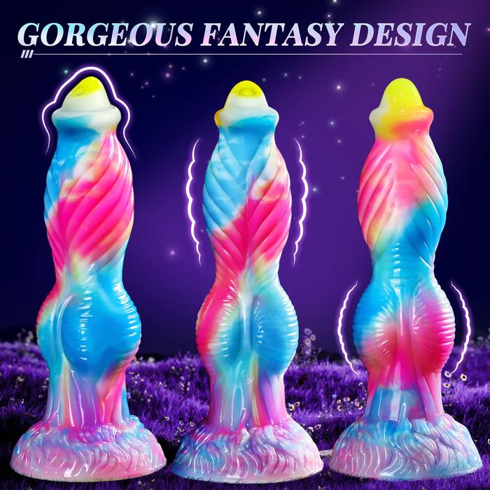 Plus Size Thick Monster Dildo Vibrator 10.2 inch Remote G-Spot Stimulation Sex Toy for Woman Adult Toys