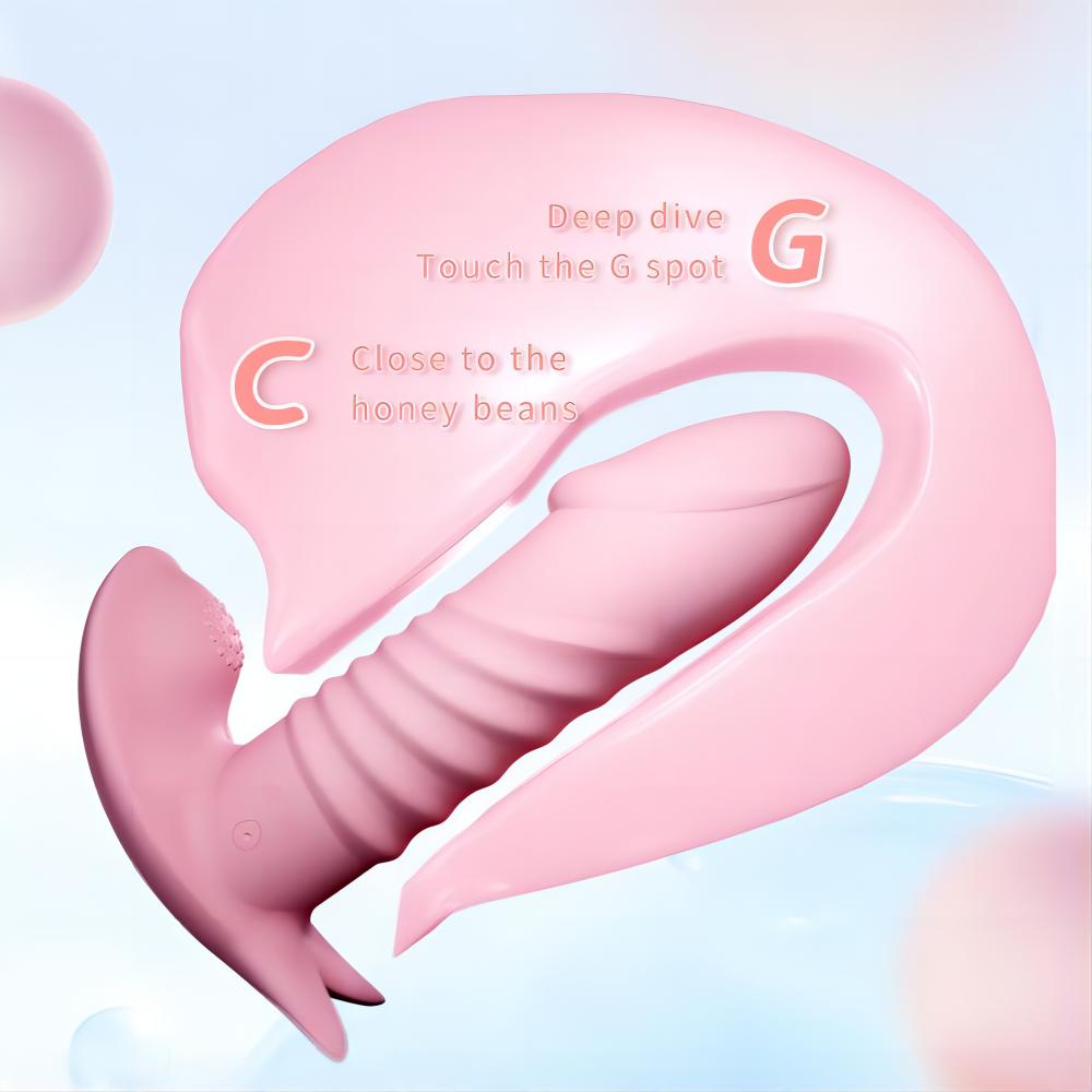 Wearable Thrusting Panty Vibrator Remote Control Sex Toy for Woman