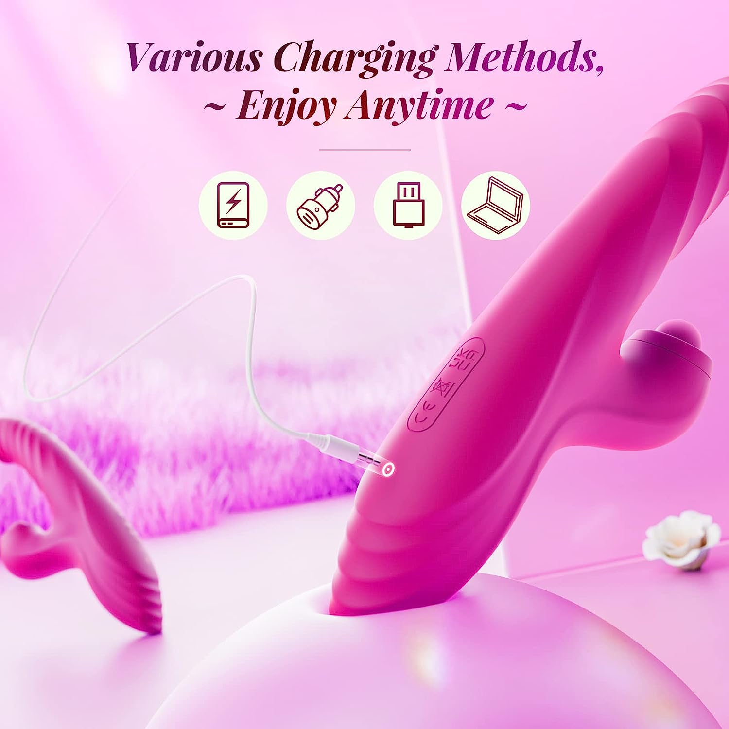 Stoßdildo-Vibrator für Frauen, G-Punkt-Vibrator, Klitoris-Saugstimulator 