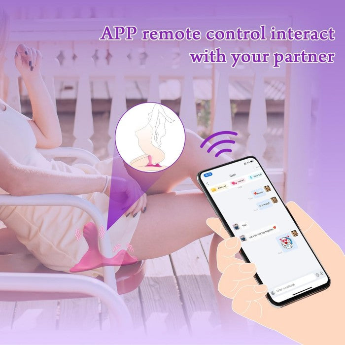 APP Remote Control Wearable Panty Vibrator Sit & Ride Clit Anal G-Spot Vibrators with 9+9 Vibrating Modes