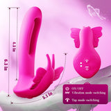 Wearable Butterfly Vibrator Remote Control 9 Vibration & 9 Flapping Modes G-Spot Vibrators