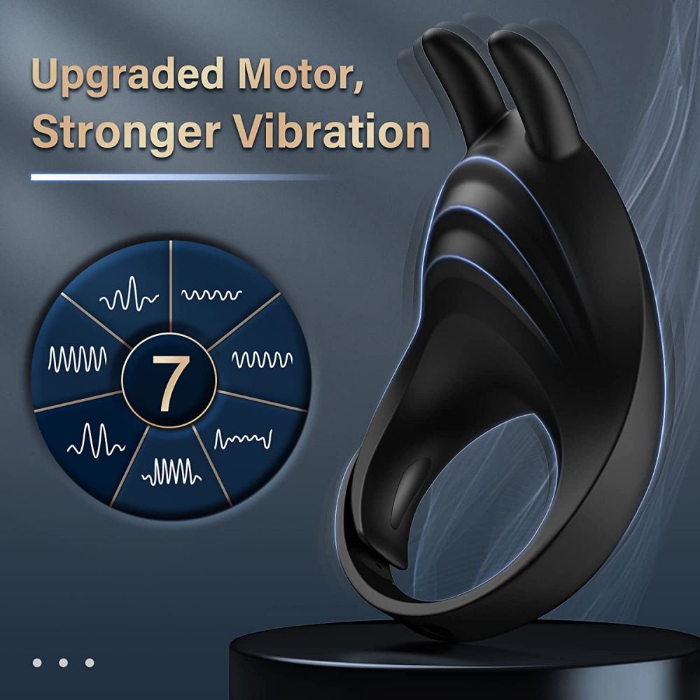 Penis Vibrator with Adjustable Ring Testis Stimulator Sex Toy for Couples Remote Control Vibrating cock Rings for Ejaculation Delay