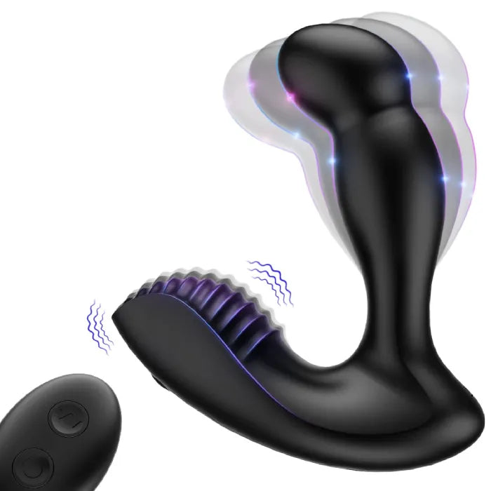 Analplug 3-in-1-Prostata-Massagegerät mit 5 Wackel- und 10 Vibrationsmodi 