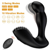 Analplug 3-in-1-Prostata-Massagegerät mit 5 Wackel- und 10 Vibrationsmodi 