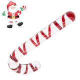 Chirstams Geschenk Doppelend-Buttplug Glas Candy Cane Analplug für Männer und Frauen 