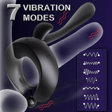 Vibrating Cock Ring Remote Penis Vibrator with 7 Vibration Modes Adult Sex Toys for Couples