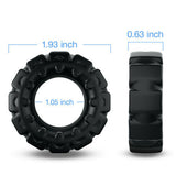 Extra Thick Tire-shaped Silicone Cock Ring Male Ejaculation Delay Penis Rings Adult Sex Toy