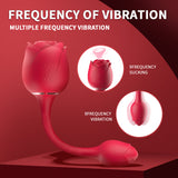 Rosenvibratoren mit 9 Saug- und 9 Vibrationsmodi, weibliches Sexspielzeug 