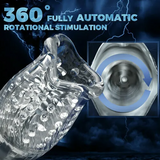 TORNADO 10 Vibration 5 Rotation Bessere Umhüllung der männlichen Masturbation 