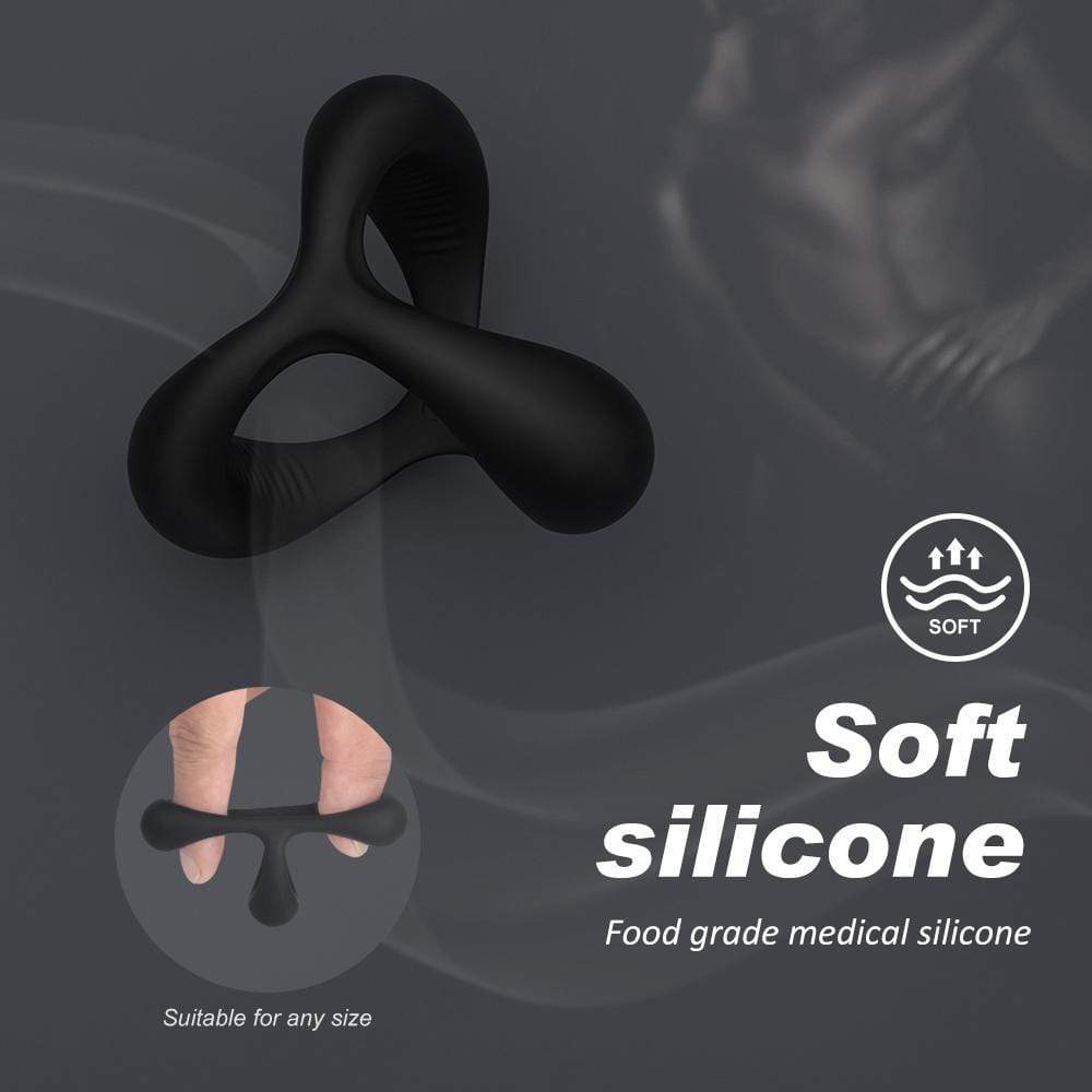 Silicone Penis Ring TRIANGLE Cock Rings for Erection Enhancing 1.14 Inch Man Adult Sex Toys