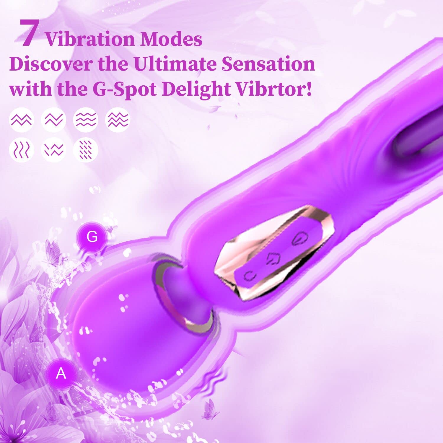 Woman Wand Massager G-spot Tapping Vibrator Clit Stimulator Adult Toys