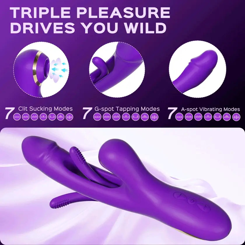 Clit Sucking G-spot Tapping Vibrator Skylar Female Vibrators Sex Toys for Woman