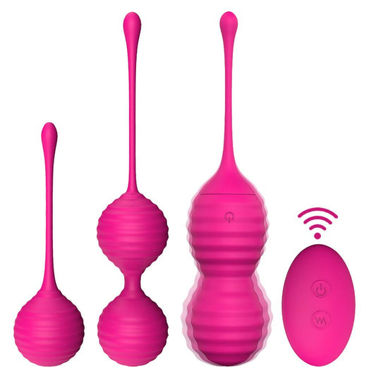 Exercises Kegel Balls Set Ben Wa Ball Remote Control Wearable Vibrators Adult Toys for Woman