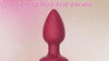 Rose Anal Vibrator Light Up with 7 Vibrations Remote Control Vibrating Butt Plug Adult Sex Toys