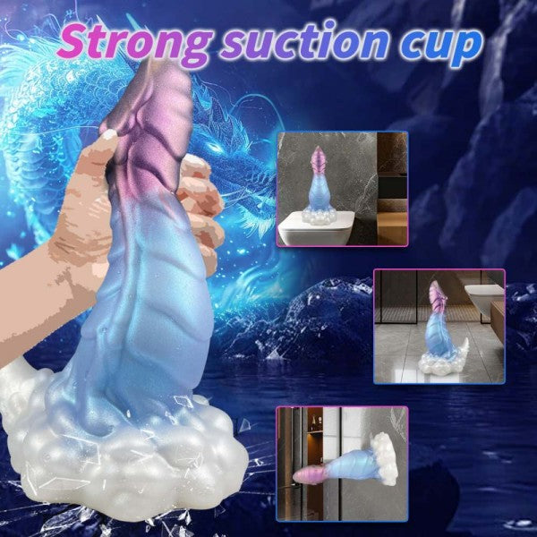 Fantasy Dragon Dildo 7.5" Thick Monster Dildos with Suction Cup Anal Sex Toy Butt Plugs