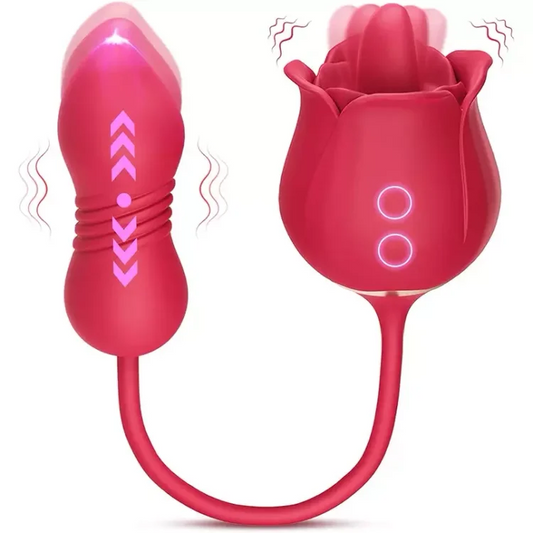 3-in-1-Rosenspielzeug – Vibrator für Frauen, Paare