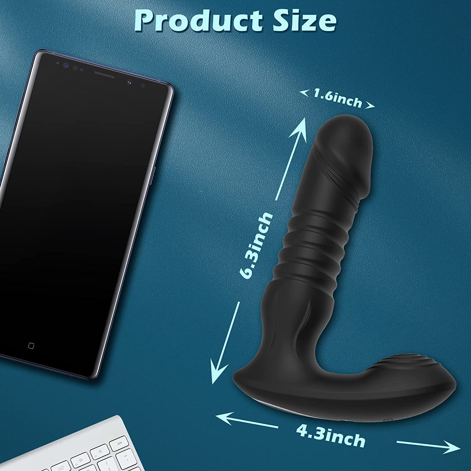 Fobono 7 Vibration 7 Thrusting App Control Anal Vibrator Prostata Massage 