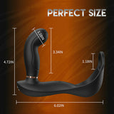 WILDER 7 Vibrierender &amp; 7 Pulsierender Anal-Prostata-Spielzeug, neckender Buttplug mit Penisring